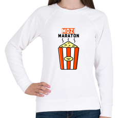 PRINTFASHION MOZI MARATON - Női pulóver - Fehér