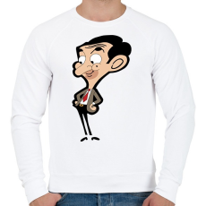 PRINTFASHION Mr. Bean - Férfi pulóver - Fehér