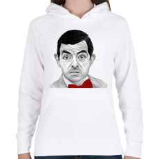PRINTFASHION Mr. Bean - Női kapucnis pulóver - Fehér