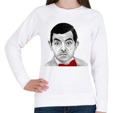 PRINTFASHION Mr. Bean - Női pulóver - Fehér női pulóver, kardigán