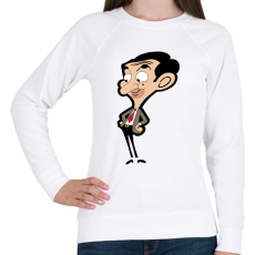 PRINTFASHION Mr. Bean - Női pulóver - Fehér