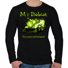 PRINTFASHION Mr Bobcat 3 - Férfi hosszú ujjú póló - Fekete