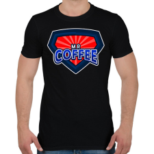 PRINTFASHION MR COFFEE - Férfi póló - Fekete férfi póló
