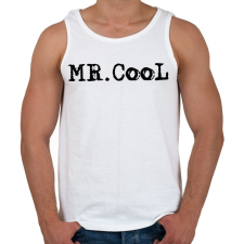 PRINTFASHION Mr. Cool - Férfi atléta - Fehér atléta, trikó