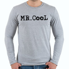 PRINTFASHION Mr. Cool - Férfi hosszú ujjú póló - Sport szürke férfi póló