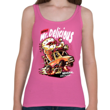 PRINTFASHION Mr Delicious - Női atléta - Rózsaszín női trikó