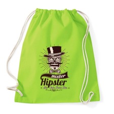 PRINTFASHION Mr. Hipszter - Sportzsák, Tornazsák - Limezöld tornazsák