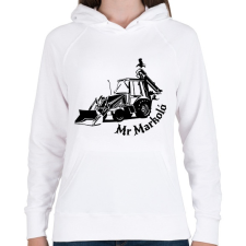 PRINTFASHION mr markoló - Női kapucnis pulóver - Fehér női pulóver, kardigán