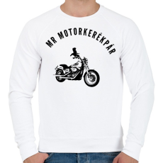 PRINTFASHION mr motorkerékpár - Férfi pulóver - Fehér