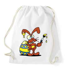 PRINTFASHION Mr. Rabbit fest - Sportzsák, Tornazsák - Fehér tornazsák