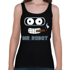 PRINTFASHION Mr. Robot - Női atléta - Fekete