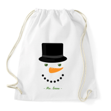 PRINTFASHION MR. SNOW - Sportzsák, Tornazsák - Fehér tornazsák