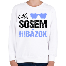 PRINTFASHION Mr. sosem hibázok - Gyerek pulóver - Fehér