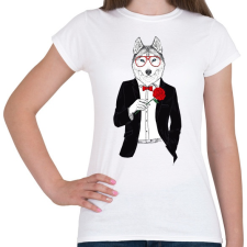 PRINTFASHION Mr. Wolf - Női póló - Fehér női póló