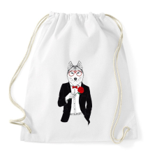 PRINTFASHION Mr. Wolf - Sportzsák, Tornazsák - Fehér tornazsák