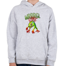 PRINTFASHION Mrrrgl - Gyerek kapucnis pulóver - Sport szürke gyerek pulóver, kardigán