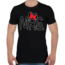PRINTFASHION MRS. - Férfi póló - Fekete