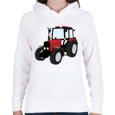 PRINTFASHION mtz - Női kapucnis pulóver - Fehér