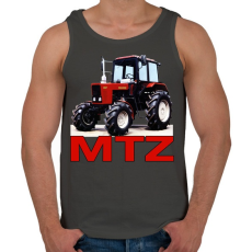 PRINTFASHION MTZ traktor - Férfi atléta - Sötétszürke
