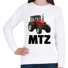 PRINTFASHION MTZ Traktor - Női pulóver - Fehér