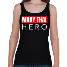 PRINTFASHION MUAY THAI HERO - Női atléta - Fekete