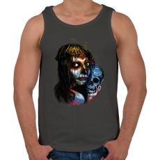 PRINTFASHION Muerte lite - Férfi atléta - Sötétszürke