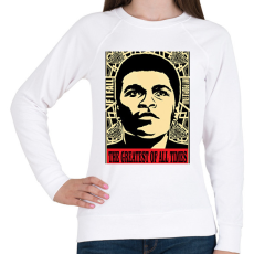 PRINTFASHION Muhammad Ali  - Női pulóver - Fehér