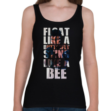 PRINTFASHION Muhammad idézet - Női atléta - Fekete női trikó