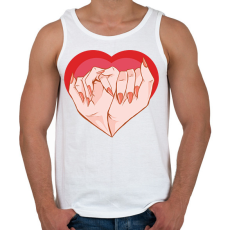 PRINTFASHION Műkörmös - Férfi atléta - Fehér