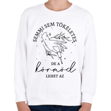 PRINTFASHION Műkörmös - Gyerek pulóver - Fehér gyerek pulóver, kardigán