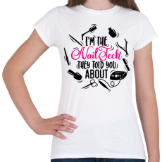 PRINTFASHION Műkörmös, Nailtech, Műköröm - Női póló - Fehér