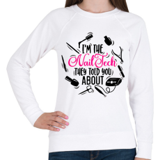 PRINTFASHION Műkörmös, Nailtech, Műköröm - Női pulóver - Fehér