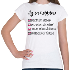 PRINTFASHION Műkörmös - Női póló - Fehér női póló