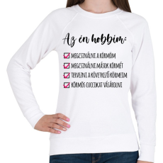 PRINTFASHION Műkörmös - Női pulóver - Fehér