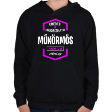 PRINTFASHION Műkörmös prémium minőség - Gyerek kapucnis pulóver - Fekete gyerek pulóver, kardigán