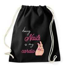 PRINTFASHION Műkörmös - Sportzsák, Tornazsák - Fekete tornazsák