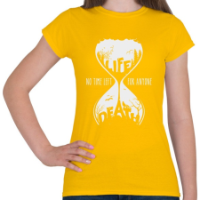 PRINTFASHION Múló idő - Női póló - Sárga női póló