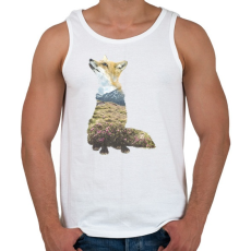 PRINTFASHION Multi Expourse Fox - Férfi atléta - Fehér