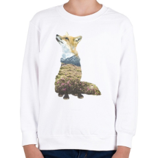 PRINTFASHION Multi Expourse Fox - Gyerek pulóver - Fehér