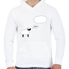 PRINTFASHION Mum? - Férfi kapucnis pulóver - Fehér férfi pulóver, kardigán