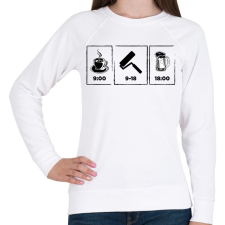 PRINTFASHION Munkaidő - Női pulóver - Fehér női pulóver, kardigán