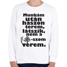 PRINTFASHION munkám után.b - Gyerek pulóver - Fehér