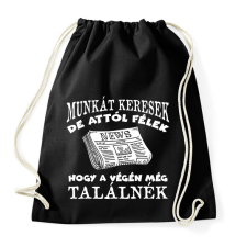 PRINTFASHION MUNKÁT KERESEK - Sportzsák, Tornazsák - Fekete tornazsák