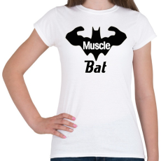 PRINTFASHION Muscle bat - Női póló - Fehér