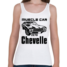 PRINTFASHION muscle car 1970 chevelle - Női atléta - Fehér