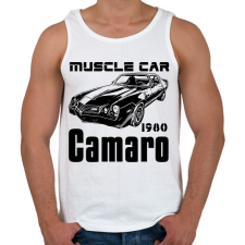 PRINTFASHION muscle car 1980 camaro - Férfi atléta - Fehér atléta, trikó