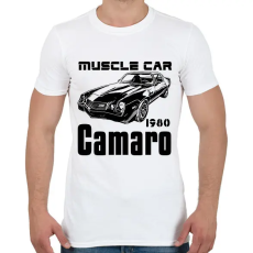 PRINTFASHION muscle car 1980 camaro - Férfi póló - Fehér