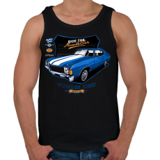 PRINTFASHION muscle car - Férfi atléta - Fekete