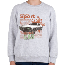 PRINTFASHION Muscle Car - Gyerek pulóver - Sport szürke gyerek pulóver, kardigán