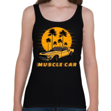 PRINTFASHION muscle car - Női atléta - Fekete női trikó